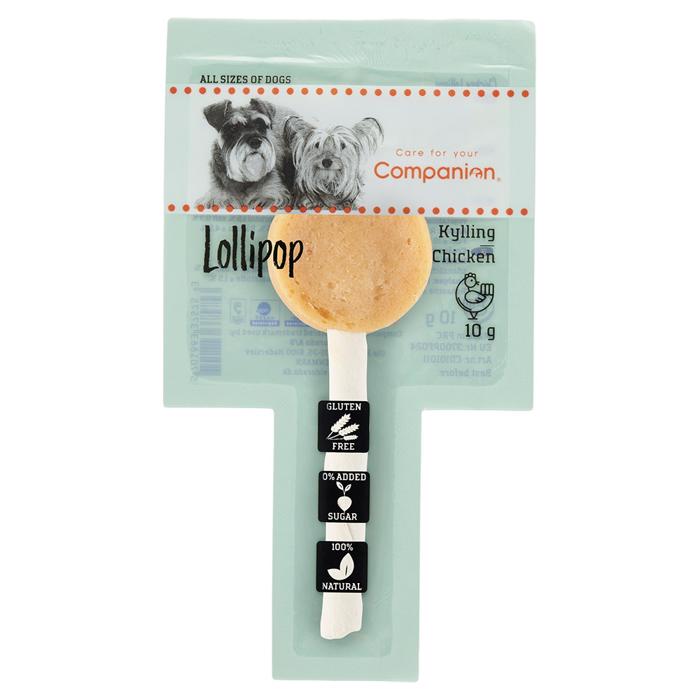 Companion Lollipop Hundens Slikkepind med Kylling 10 stk Storkøb